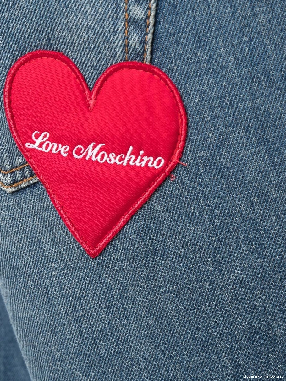 Affordable Women jeans Moschino Love mid-rise straight-leg 0404